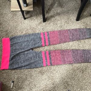 Grey and pink leggings